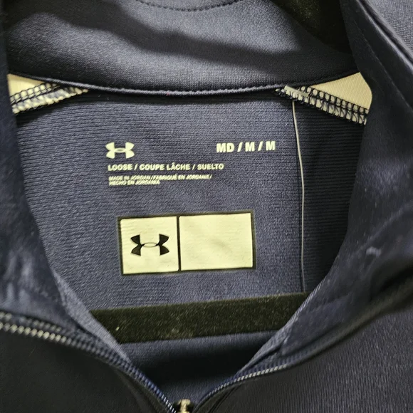 New Under Armour Men's Performance Jacket in Navy and White Size Medium - Picture 4 of 4